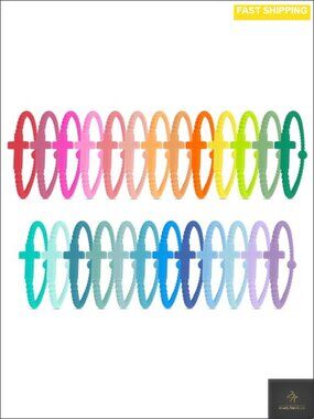 Cross Silicone Bracelet Food-Grade Conversation Starter